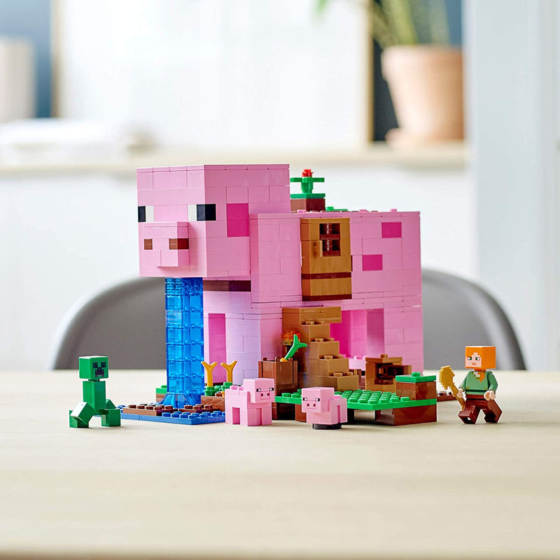 Load image into Gallery viewer, LEGO Minecraft The Pig House 21170 Building Toy Set for Kids, Boys, and Girls Ages 8+ (490 Pieces)
