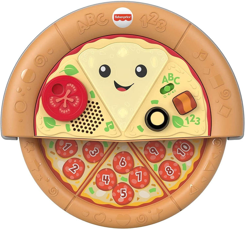 Load image into Gallery viewer, Fisher-Price Laugh &amp; Learn Slice of Learning Pizza, pretend food musical baby toy with lights and spinning action for baby and toddler ages 6-36 months
