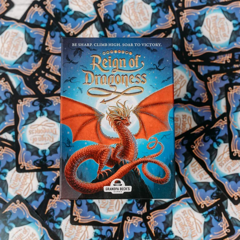 Load image into Gallery viewer, Reign of Dragoness Card Game by Grandpa Beck&#39;s Games - A Strategic Hand Elimination Card Game | from The Creators of Cover Your Assets, Cover Your Kingdom &amp; Skull King | 3-8 Players 8+
