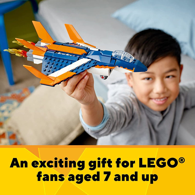 Load image into Gallery viewer, LEGO Creator 3in1 Supersonic-Jet 31126 Building Toy Set for Kids, Boys, and Girls Ages 7+ (215 Pieces)
