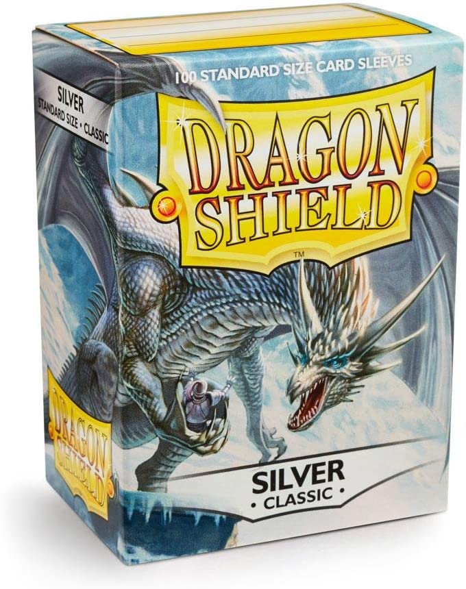 Load image into Gallery viewer, Dragon Shield 100ct Box Deck Protector Silver
