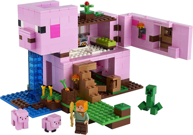 Load image into Gallery viewer, LEGO Minecraft The Pig House 21170 Building Toy Set for Kids, Boys, and Girls Ages 8+ (490 Pieces)
