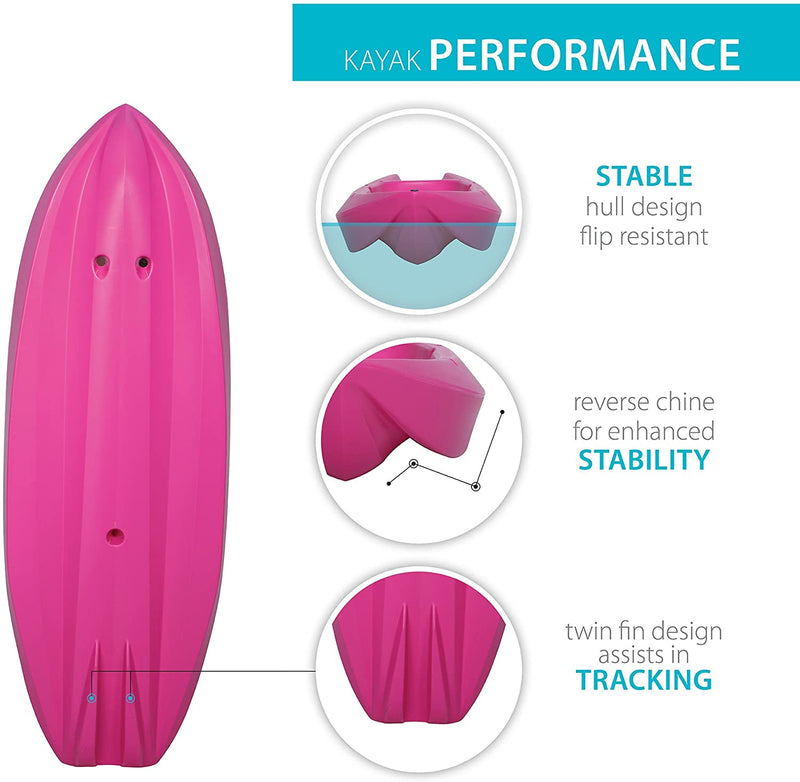 Load image into Gallery viewer, Lifetime Youth Wave Kayak (Paddle Included, Pink, 6&#39; (In-store pickup only)
