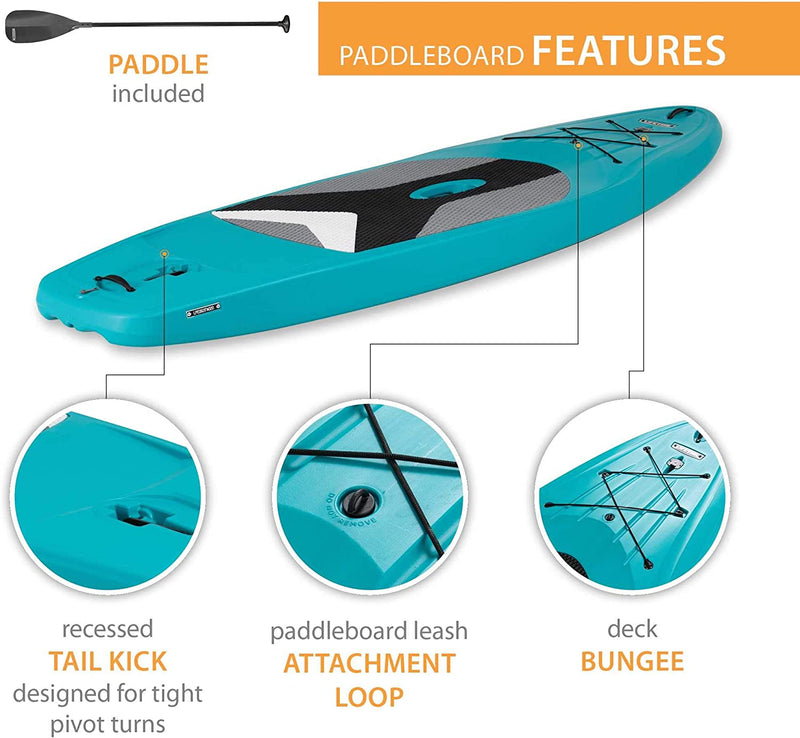 Load image into Gallery viewer, Lifetime Horizon 100 Hardshell Stand-Up Paddleboard (Paddle Included), Teal (In-store pickup only)
