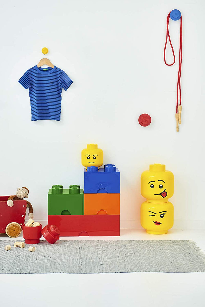 Load image into Gallery viewer, LEGO Small Winking Stackable Storage Head, Girl
