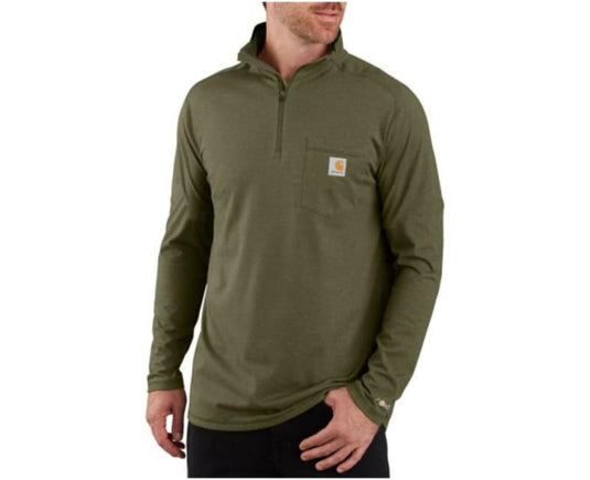Carhartt 104255 - Force® Relaxed Fit Quarter Zip Pocket T-Shirt