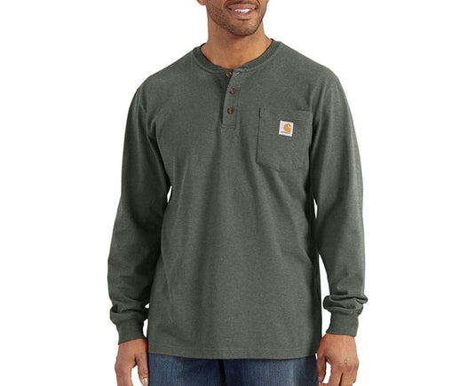 Carhartt K128 - Long Sleeve Henley T-Shirt