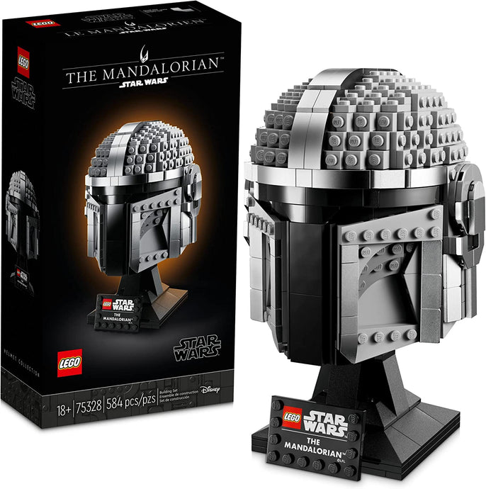 LEGO Star Wars The Mandalorian Helmet 75328 Building Set for Adults (584 Pieces)