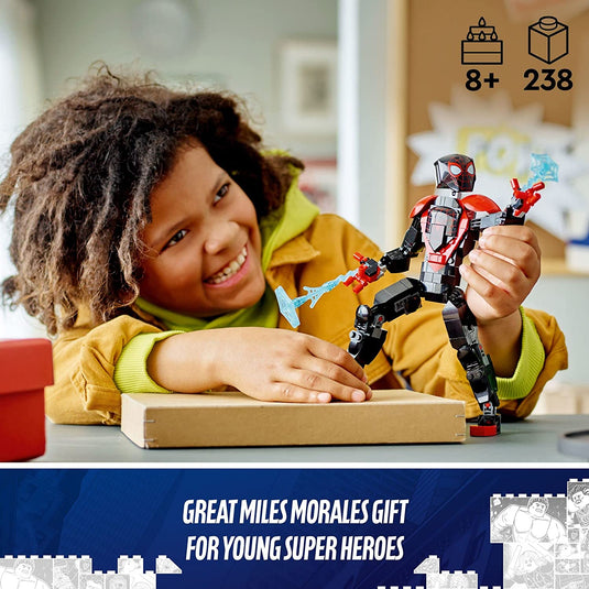 LEGO Marvel Super Heroes Miles Morales Figure 76225 Building Toy Set for Kids, Boys, and Girls Ages 8+ (238 Pieces)