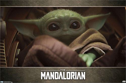Star Wars The Mandalorian - Baby Yoda Poster - 34" x 22.375"