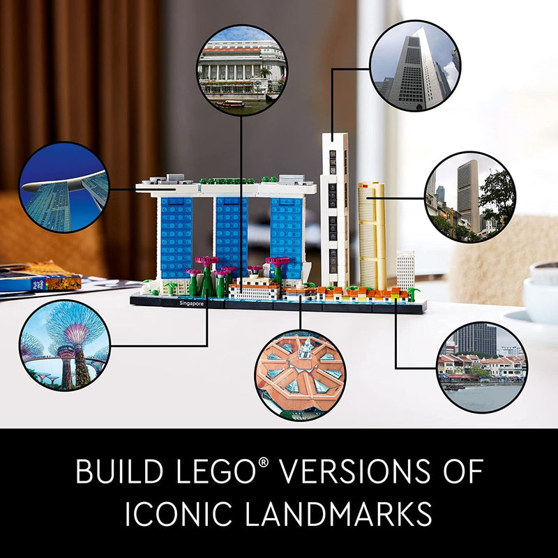 Load image into Gallery viewer, LEGO Architecture Singapore 21057 Building Set for Adults (827 Pieces)

