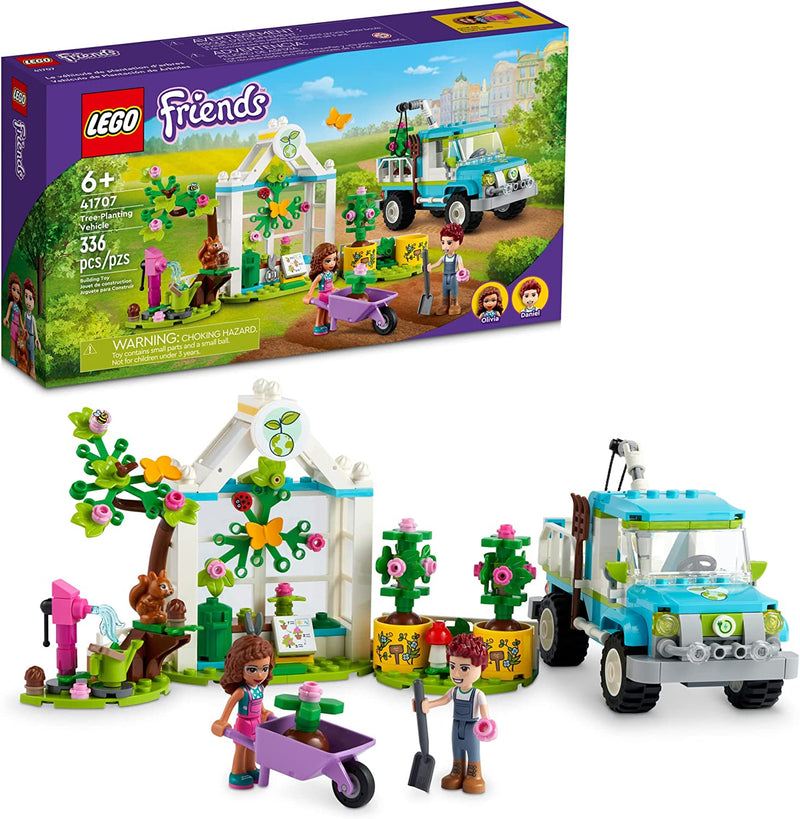 Load image into Gallery viewer, LEGO Friends Tree-Planting Vehicle 41707 Building Toy Set for Kids, Girls, and Boys Ages 6+ (336 Pieces)
