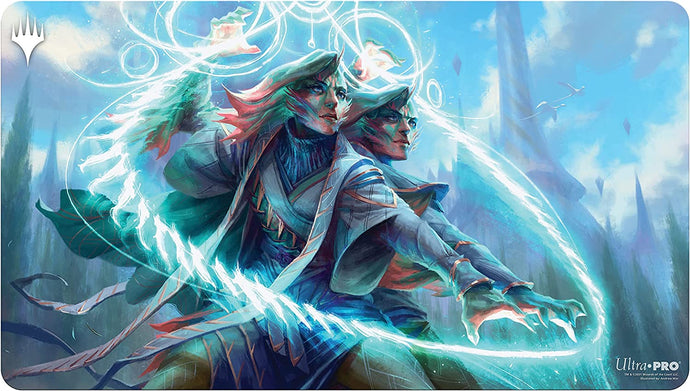 Adrix and Nev, Twincasters, Strixhaven Playmat Featuring Quandrix