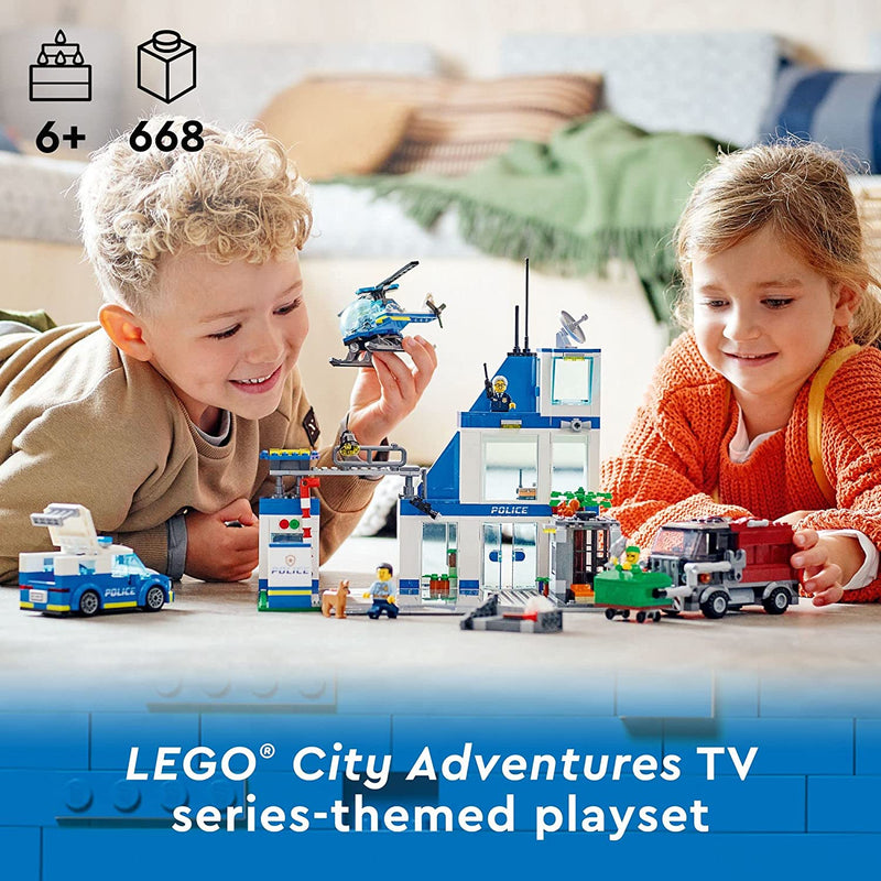 Load image into Gallery viewer, LEGO City Police Station 60316 Building Toy Set for Kids, Boys, and Girls Ages 6+ (668 Pieces)
