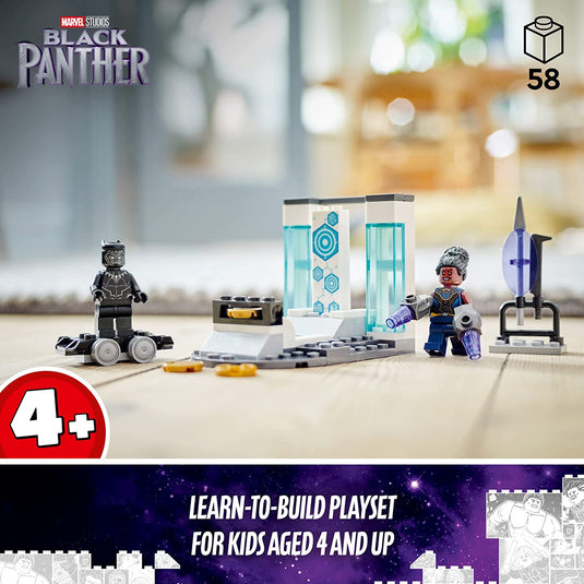 LEGO Marvel Black Panther Shuri's Lab 76212 Building Toy Set for Preschool Kids, Boys, and Girls Ages 4+ (58 Pieces)