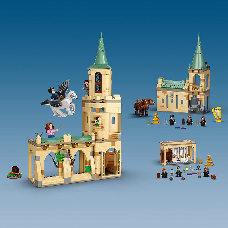 Load image into Gallery viewer, LEGO Harry Potter Hogwarts Courtyard: Sirius’s Rescue 76401 Building Toy Set from Prisoner of Azkaban Movie Featuring Hermione Granger and Sirius Black for Kids, Girls, and Boys Ages 8+ (345 Pieces)
