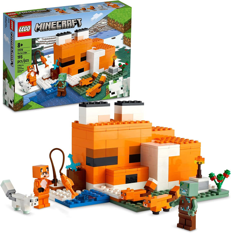 Load image into Gallery viewer, LEGO Minecraft The Fox Lodge 21178 Building Toy Set for Kids, Boys, and Girls Ages 8+ (193 Pieces)
