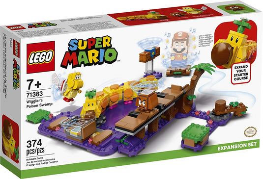 LEGO Super Mario Wiggler’s Poison Swamp Expansion Set 71383 Building Kit; Unique Gift Toy Playset for Creative Kids, New 2021 (374 Pieces)