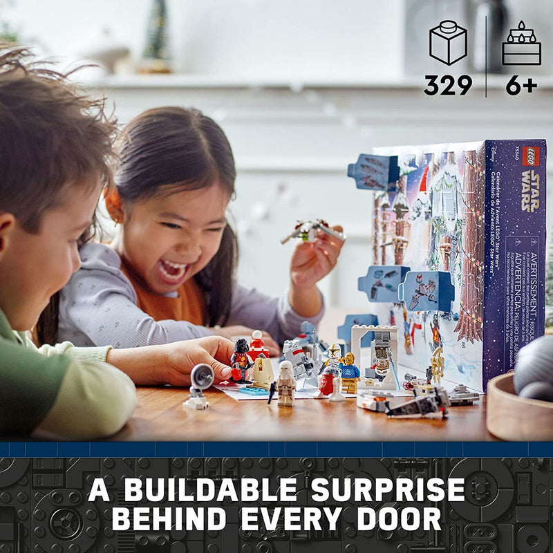 Load image into Gallery viewer, LEGO Star Wars 2022 Advent Calendar 75340 Building Toy Set for Kids, Boys and Girls, Ages 6+, 8 Characters and 16 Mini Builds (329 Pieces)
