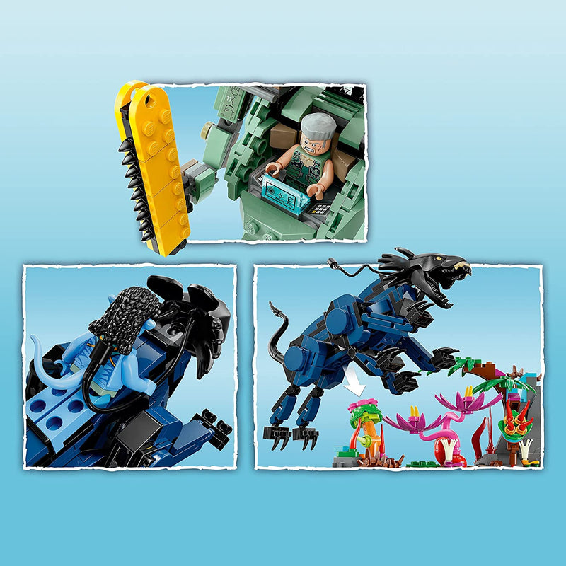 Load image into Gallery viewer, LEGO Avatar Neytiri &amp; Thanator vs. AMP Suit Quaritch 75571 Building Toy Set; Gift Idea for Boys and Girls with Minifigures for Ages 9+ (560 Pieces)
