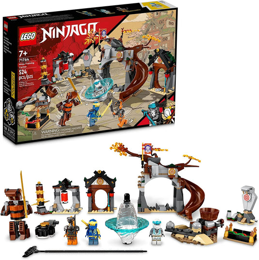LEGO NINJAGO Ninja Training Center 71764 Building Kit Featuring NINJAGO Zane and Jay, a Snake Figure and a Spinning Toy; Construction Toys for Kids Aged 7+ (524 Pieces)