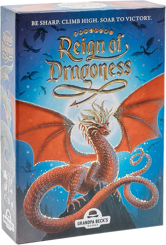 Reign of Dragoness Card Game by Grandpa Beck's Games - A Strategic Hand Elimination Card Game | from The Creators of Cover Your Assets, Cover Your Kingdom & Skull King | 3-8 Players 8+