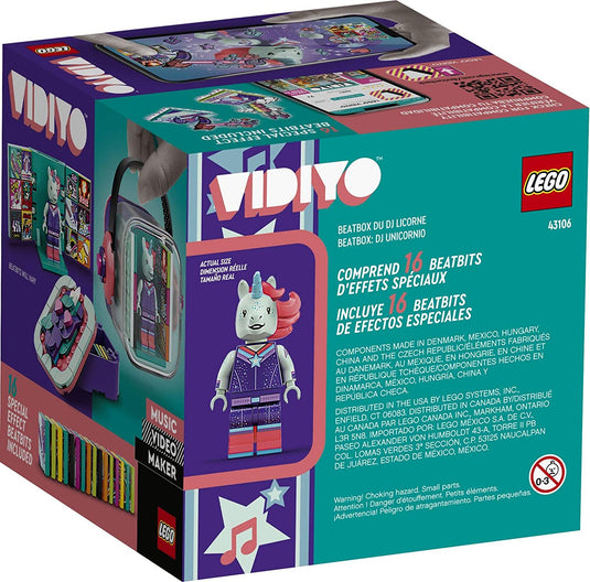 LEGO VIDIYO Unicorn DJ Beatbox 43106 Building Kit with Minifigure; Creative Kids Will Love Producing Music Videos Full of Songs, Dance Moves and Special Effects, New 2021 (84 Pieces)