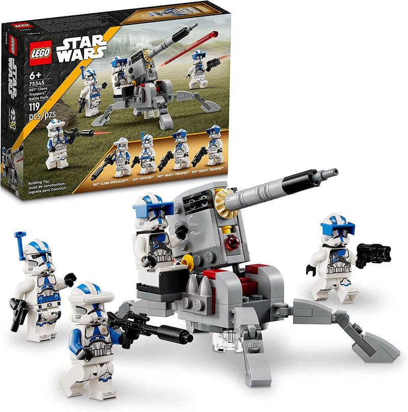 Load image into Gallery viewer, LEGO Star Wars 501st Clone Troopers Battle Pack 75345 Building Toy Set for Kids, Boys &amp; Girls Ages 6+ (119 Pieces)
