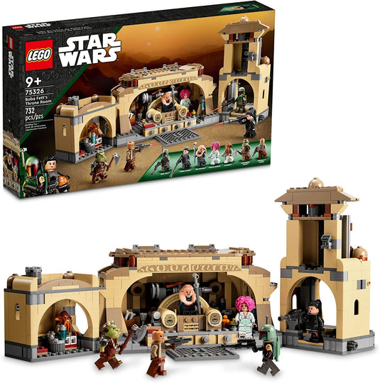 LEGO Star Wars Boba Fett's Throne Room 75326 Building Toy Set for Kids, Boys, and Girls Ages 9+ (732 Pieces)