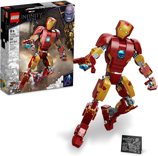 LEGO Marvel Super Heroes Iron Man Figure 76206 Building Toy Set for Kids, Boys, and Girls Ages 9+ (381 Pieces)