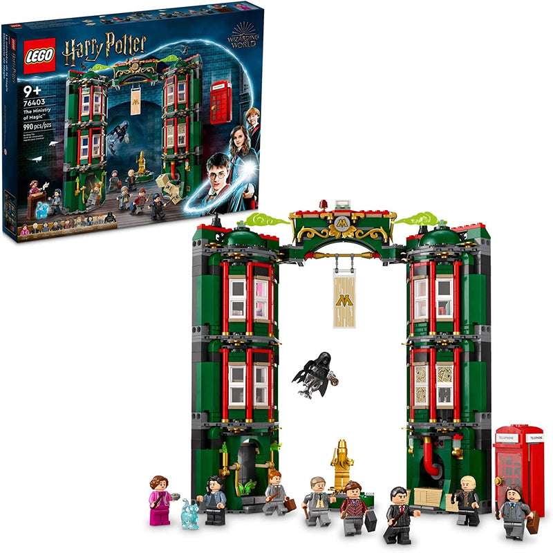 Load image into Gallery viewer, LEGO Harry Potter The Ministry of Magic 76403 Building Toy Set for Kids, Boys, and Girls Ages 9+; Collectible Birthday Gift Includes 9 Minifigures (990 Pieces)
