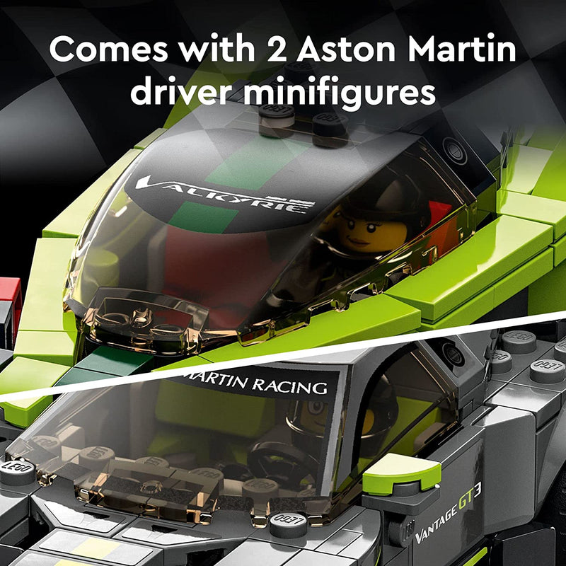 Load image into Gallery viewer, LEGO Speed Champions Aston Martin Valkyrie AMR Pro and Aston Martin Vantage GT3 76910 Building Toy Set for Kids, Boys, and Girls Ages 9+ (592 Pieces)
