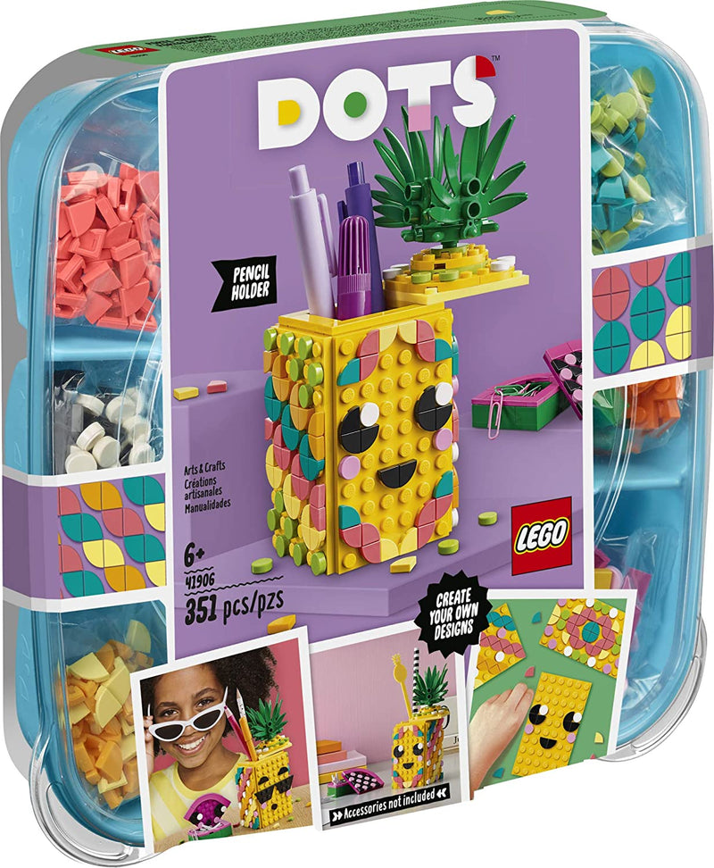 Load image into Gallery viewer, LEGO DOTS Pineapple Pencil Holder 41906 DIY Craft Decorations Kit, A Fun Craft kit for Kids who Like Arts and Crafts Projects, That Also Makes a Great Holiday or Birthday Gift (351 Pieces)
