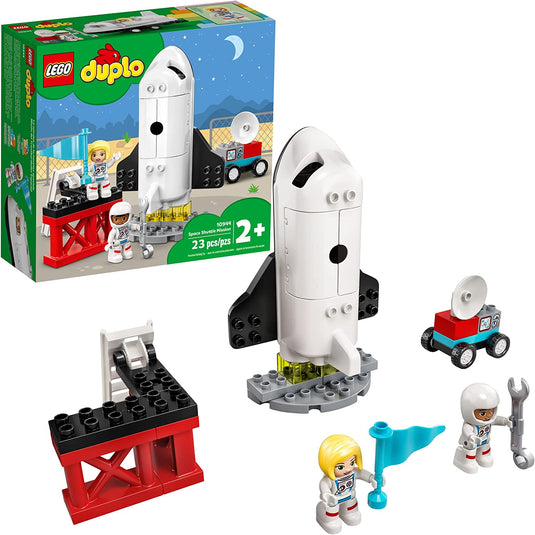 LEGO DUPLO Town Space Shuttle Mission 10944 Building Toy Set for Preschool Kids, Toddler Boys and Girls Ages 2+ (23 Pieces)