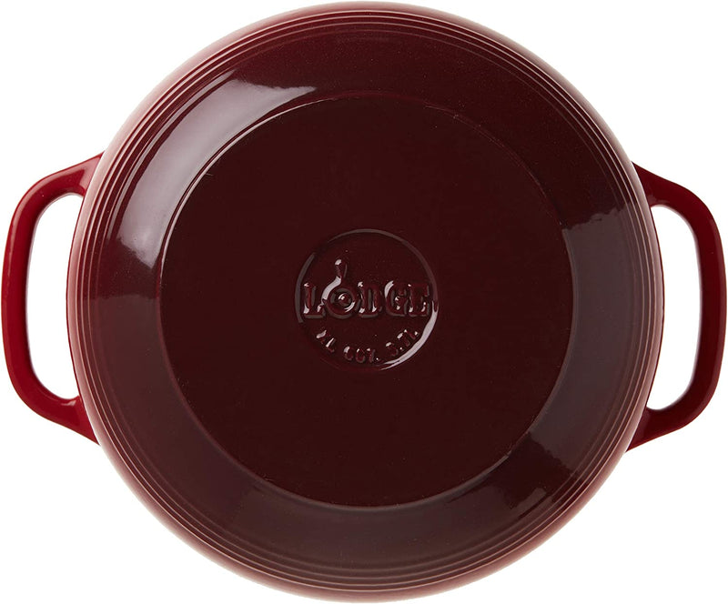 Load image into Gallery viewer, Lodge Enameled Cast Iron Dutch Oven, 6-Quart, Island Spice Red
