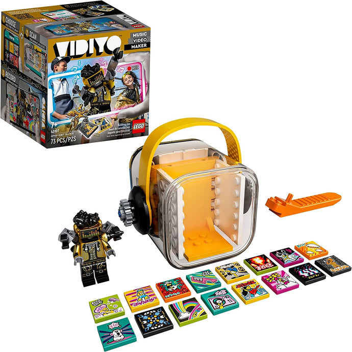 LEGO VIDIYO Hiphop Robot Beatbox 43107 Building Kit with Minifigure; Creative Kids Will Love Producing Music Videos Full of Songs, Dance Moves and Special Effects, New 2021 (73 Pieces)