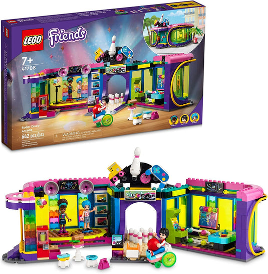 LEGO Friends Roller Disco Arcade 41708 Building Toy Set for Girls, Boys, and Kids Ages 7+ (642 Pieces)