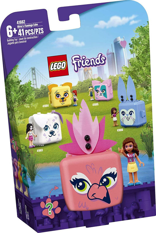 LEGO Friends Olivia's Flamingo Cube 41662 Building Kit; Includes Flamingo Toy and Mini-Doll Toy; Portable Playset Makes Great Creative Gift, New 2021 (41 Pieces)