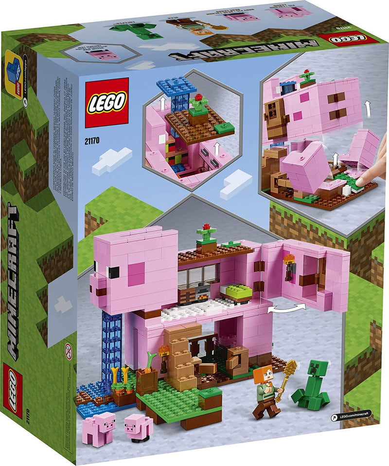 Load image into Gallery viewer, LEGO Minecraft The Pig House 21170 Building Toy Set for Kids, Boys, and Girls Ages 8+ (490 Pieces)
