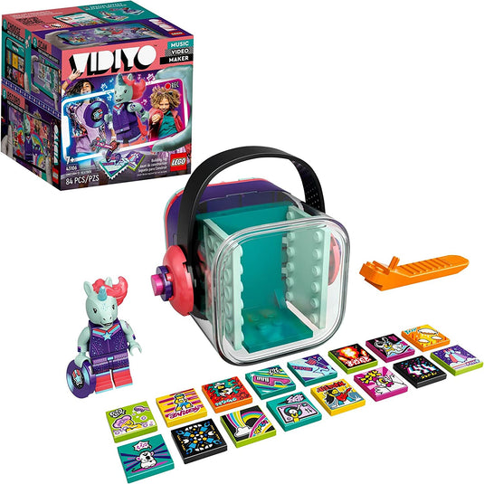 LEGO VIDIYO Unicorn DJ Beatbox 43106 Building Kit with Minifigure; Creative Kids Will Love Producing Music Videos Full of Songs, Dance Moves and Special Effects, New 2021 (84 Pieces)