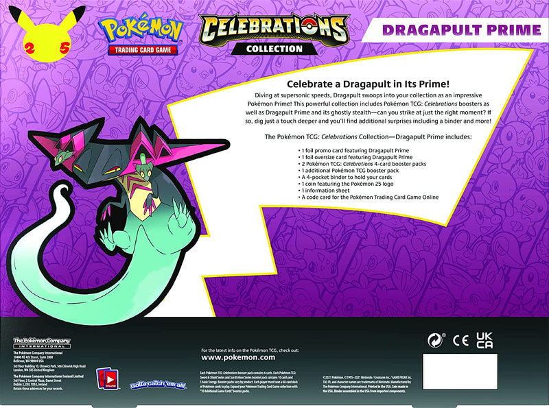 Load image into Gallery viewer, Pokemon: Celebrations Dragapult Prime Collection
