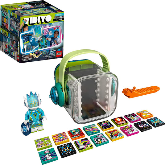 LEGO VIDIYO Alien DJ Beatbox 43104 Building Kit with Minifigure; Creative Kids Will Love Producing Music Videos Full of Songs, Dance Moves and Special Effects, New 2021 (73 Pieces)