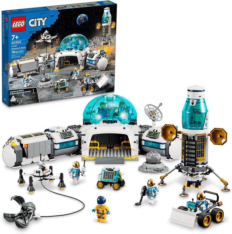 Load image into Gallery viewer, City Space Lunar Research Base 60350 Building Toy Set for Kids, Boys, and Girls Ages 7+ (786 Pieces)
