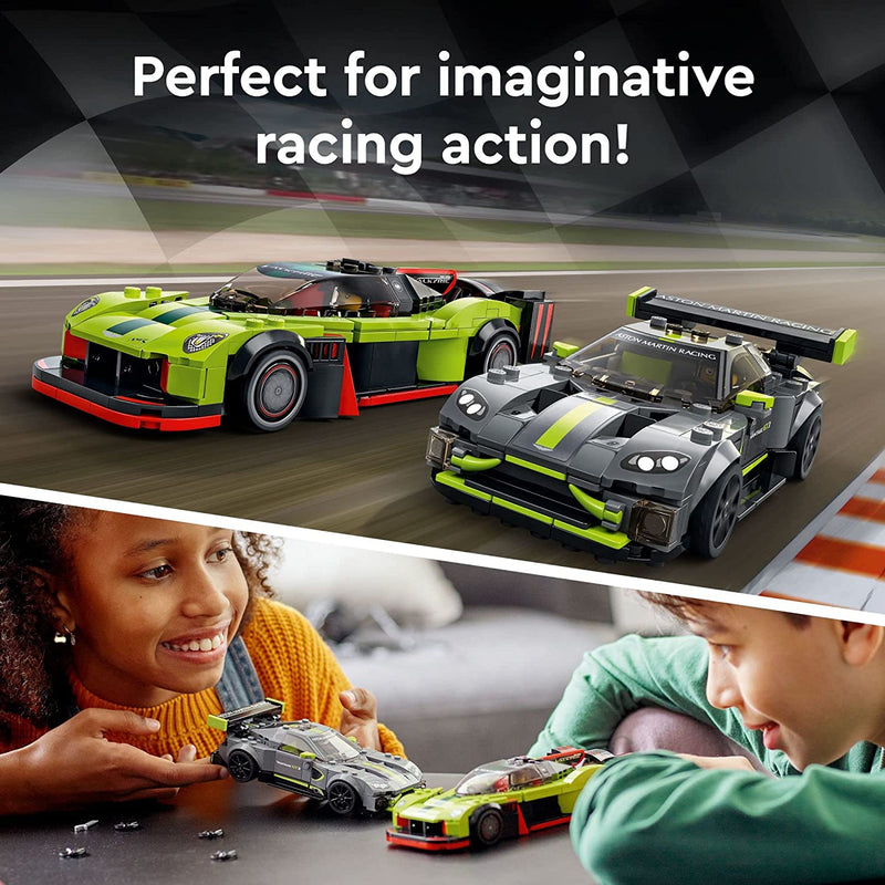 Load image into Gallery viewer, LEGO Speed Champions Aston Martin Valkyrie AMR Pro and Aston Martin Vantage GT3 76910 Building Toy Set for Kids, Boys, and Girls Ages 9+ (592 Pieces)
