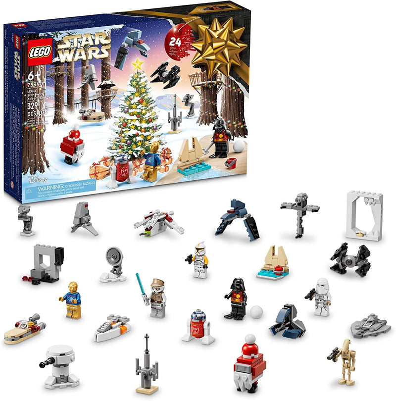 Load image into Gallery viewer, LEGO Star Wars 2022 Advent Calendar 75340 Building Toy Set for Kids, Boys and Girls, Ages 6+, 8 Characters and 16 Mini Builds (329 Pieces)
