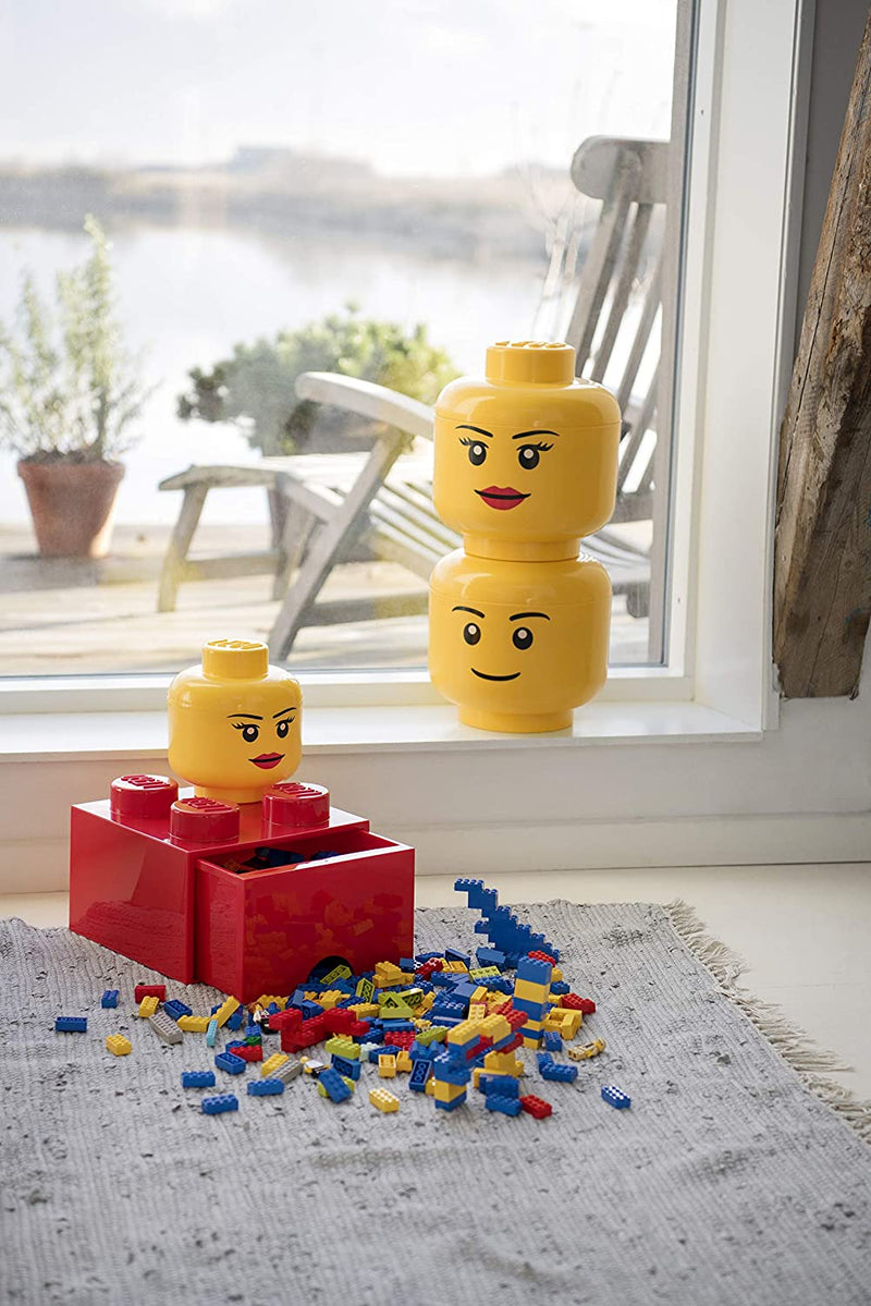 Load image into Gallery viewer, LEGO Small Winking Stackable Storage Head, Girl
