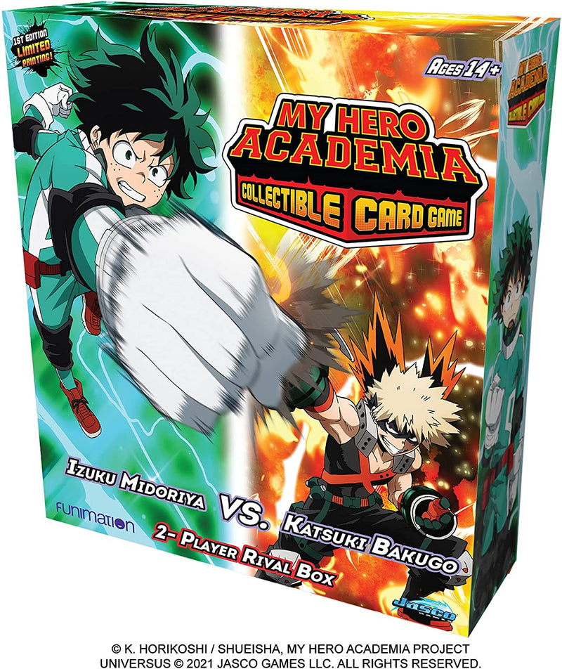 Load image into Gallery viewer, My Hero Academia Collectible Card Game Izuku Midoriya vs. Katsuki Two Player Rival Decks
