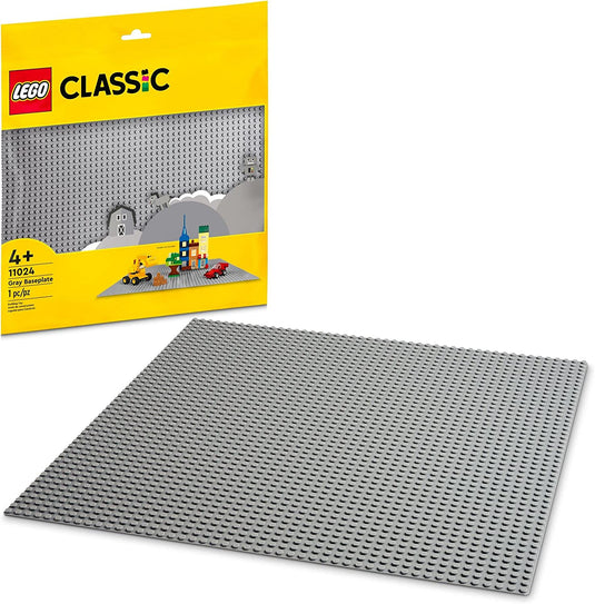 LEGO Classic Gray Baseplate 11024 Building Toy Set for Preschool Kids, Boys, and Girls Ages 4+ (1 Pieces)