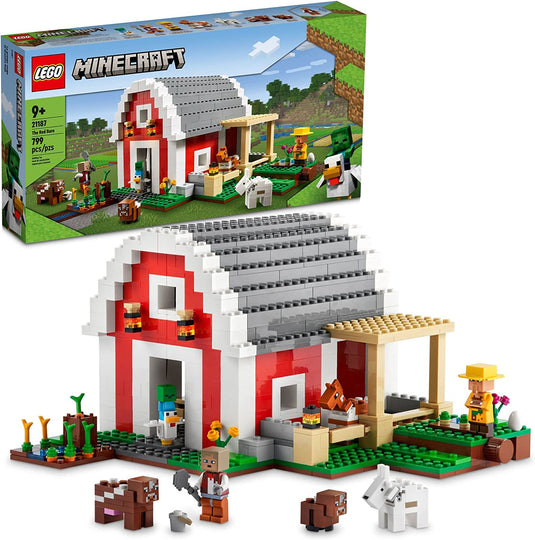 LEGO Minecraft The Red Barn 21187 Building Toy Set for Kids, Girls, and Boys Ages 9+ (799 Pieces)