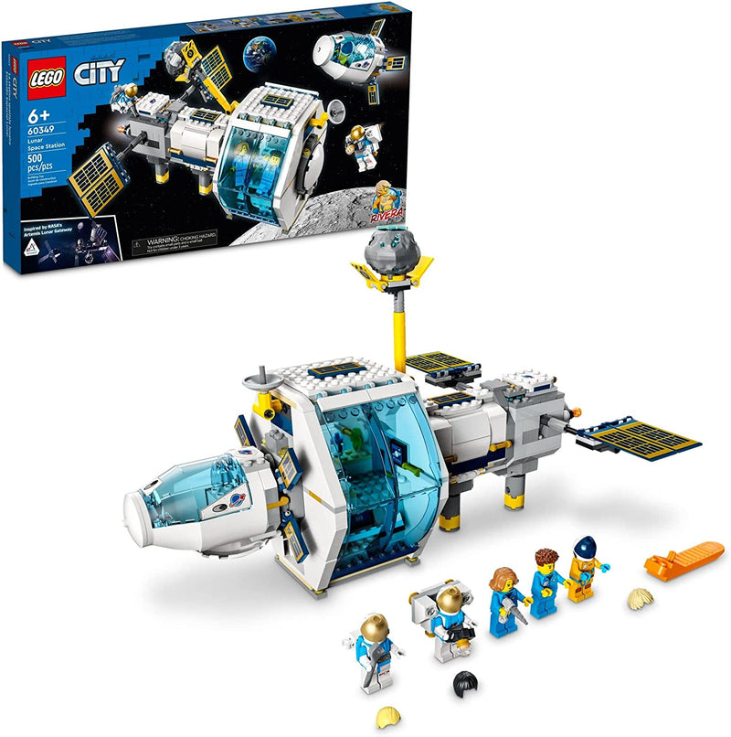Load image into Gallery viewer, LEGO City Lunar Space Station 60349 Building Toy Set for Kids, Boys and Girls Ages 6+ (500 Pieces)
